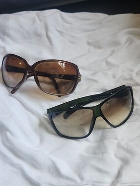 Gucci Women's Dark Green Frame Gradient Lens Sunglasses
